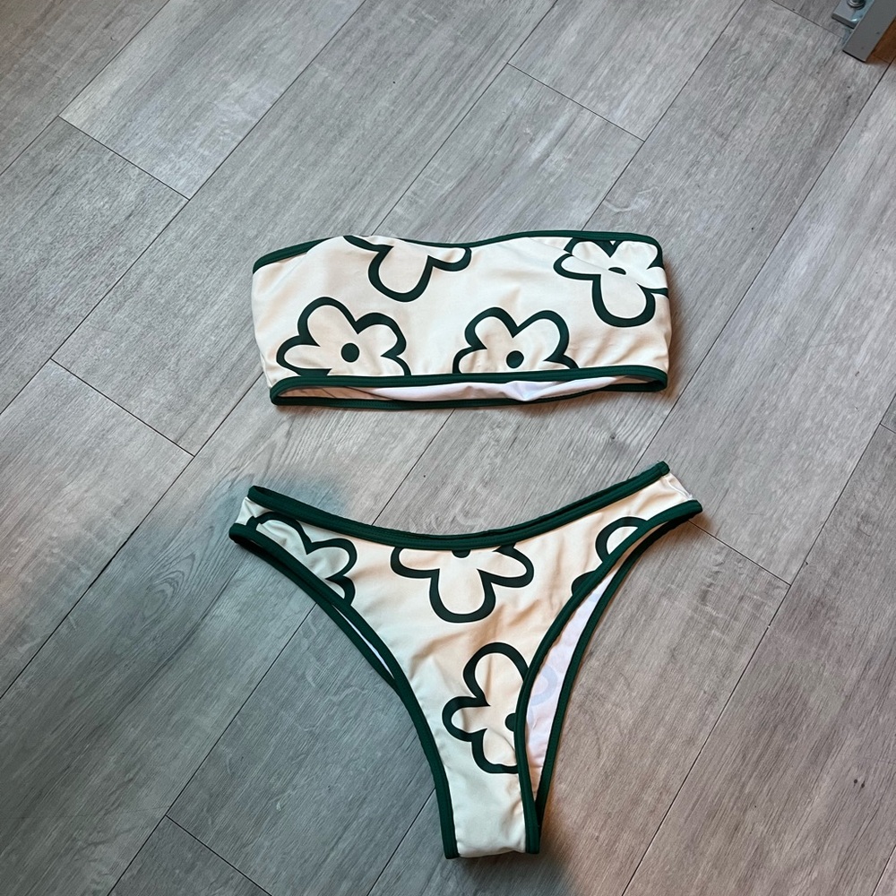 Floral Bandeau Bikini Set